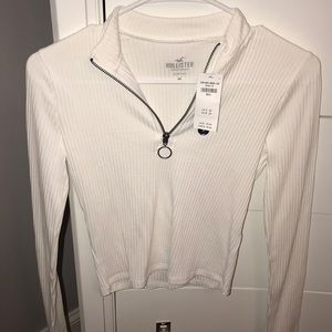 Hollister zip up long sleeve